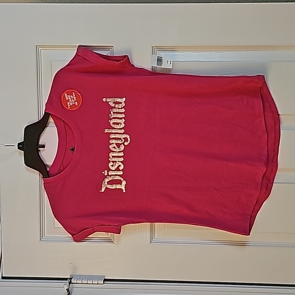 Disney Tops - NWT - Disney Parks - Bright Pink Sequin Tee - New With Tag